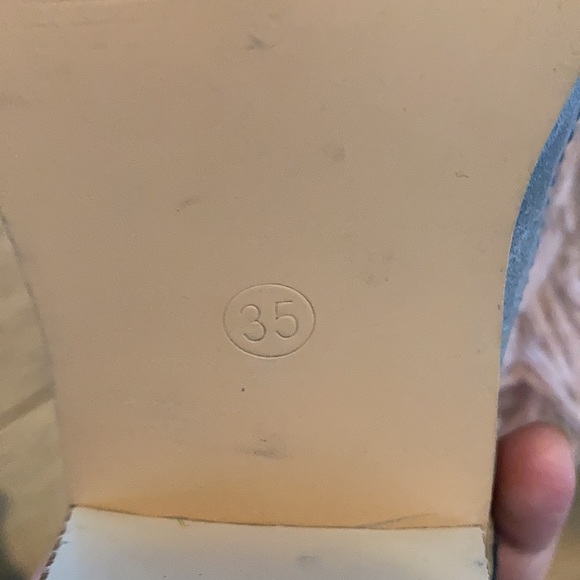 Vintage inspired dusty blue heels - Picture 4 of 4